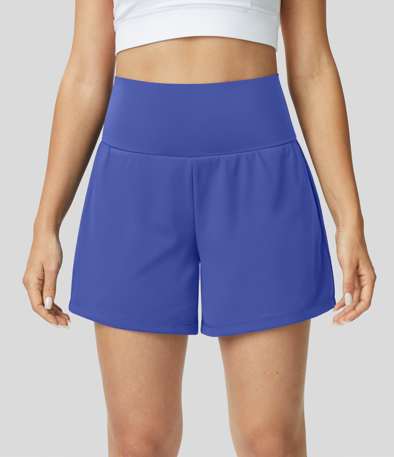 Hilara | 2-in-1 Yoga-Shorts mit hoher Taille, Gesäßtasche und Seitentasche