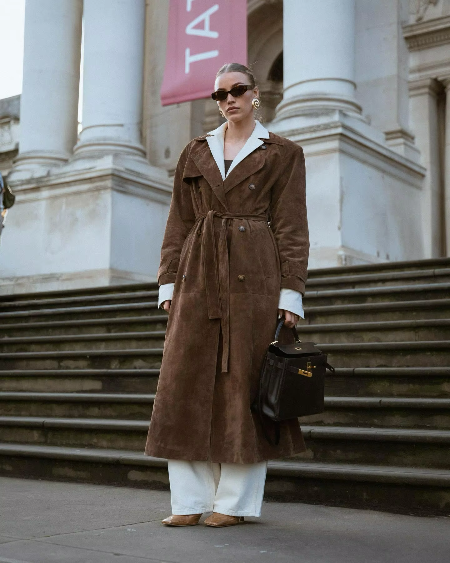 Sophie – Eleganter Trenchcoat aus Wildleder