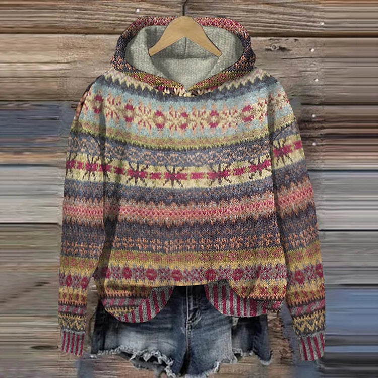 Leni | Ethnic Retro-Kapuzenjacke