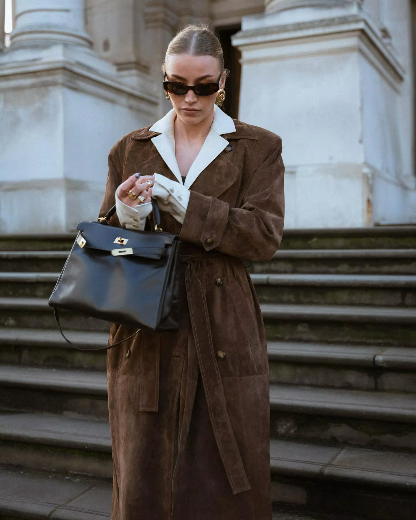 Sophie – Eleganter Trenchcoat aus Wildleder