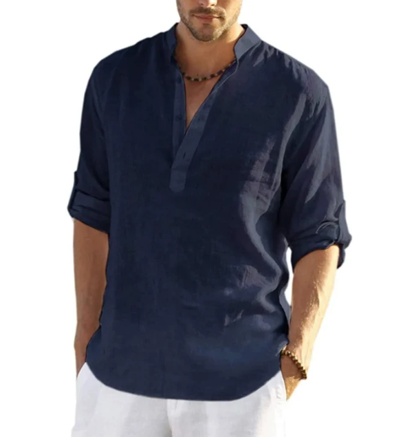 Avelin | Herren Sommer-Henley-Shirt