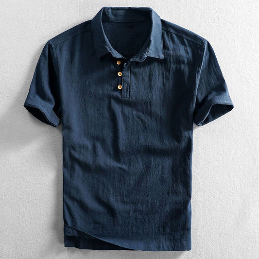 Brent | Leinen-Poloshirt