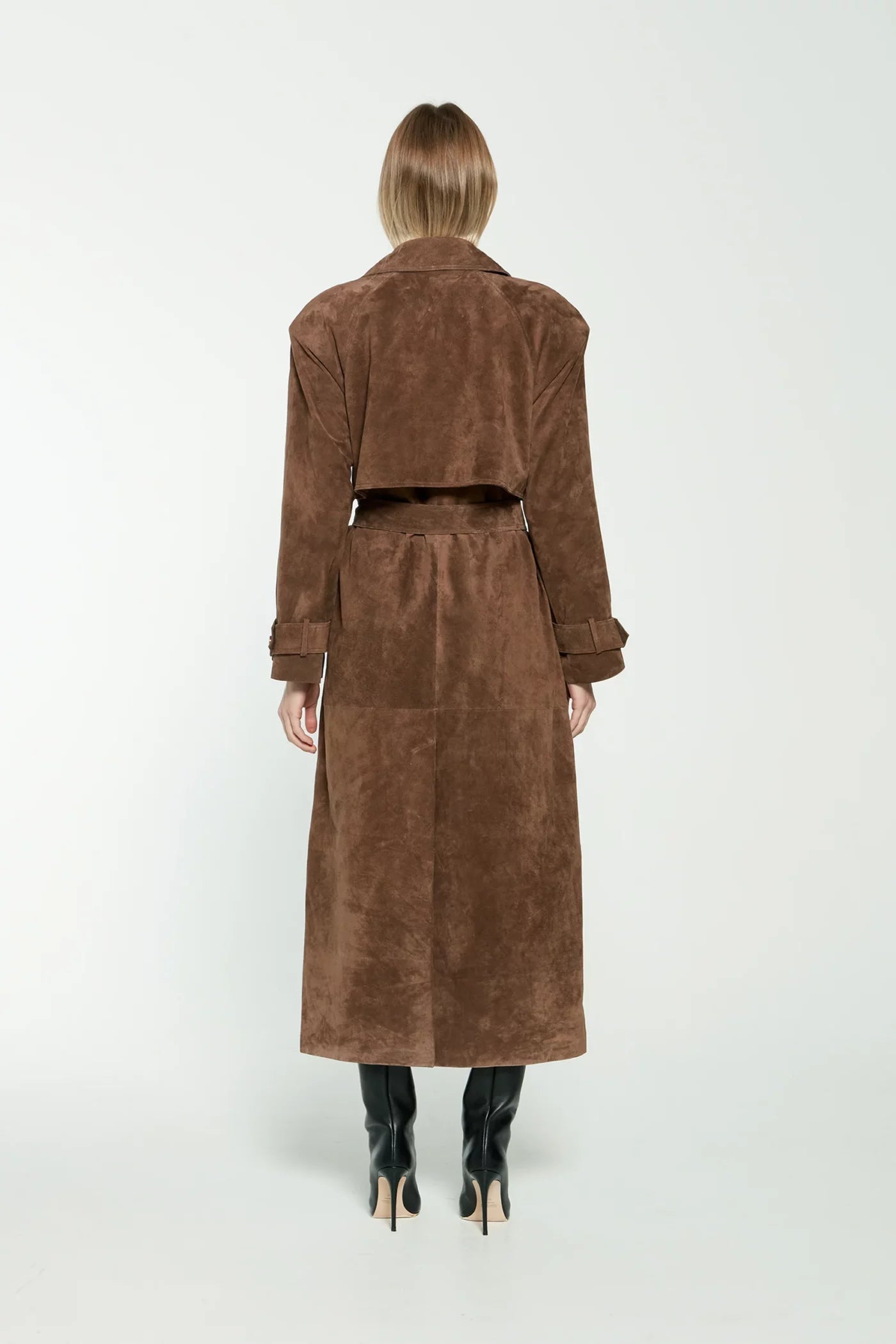 Sophie – Eleganter Trenchcoat aus Wildleder