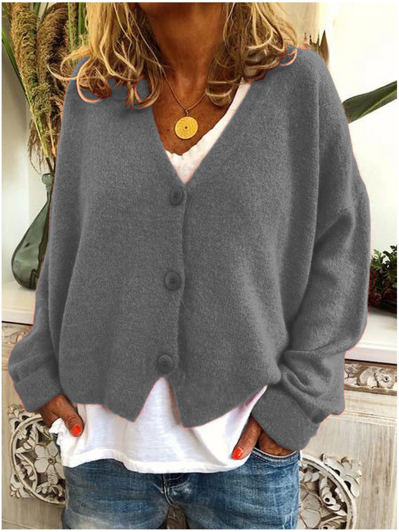 Anneliese – Kuscheliger Strick-Cardigan mit Knopfleiste