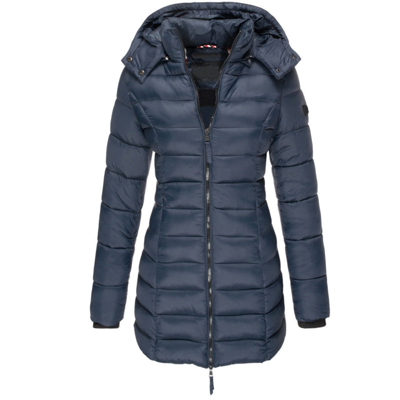 Nora – Warme Winter-Steppjacke mit Kapuze